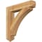 Ekena Millwork Thorton Arts & Crafts Rough Sawn Bracket, Western Red Cedar, 6"W x 36"D x 36"H BKT06X36X36THR03RWR - alternate 1